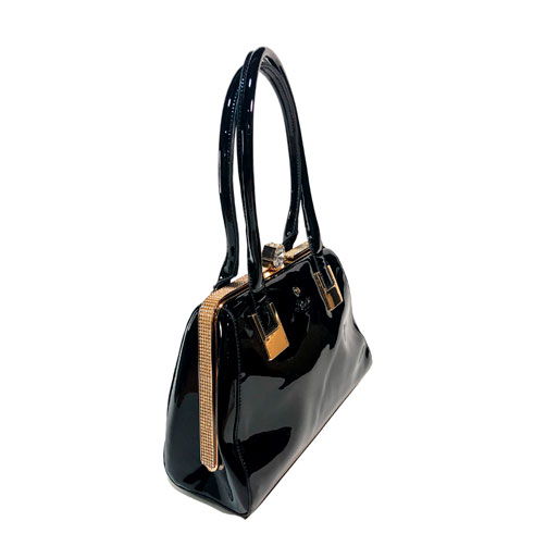 Bolsas de charol online negras